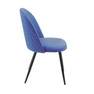 mobiliario-contract-silla magda metal tapizado velvet azul